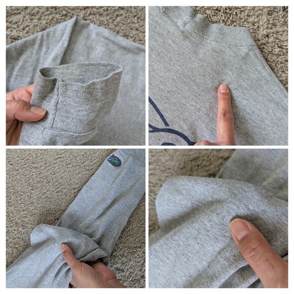 Vintage M. J. SOFFE Florida Gators Sweatshirt Mens L Gray-Blue Embroidered USA - Picture 6 of 10